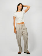 Organic Poplin Striped Sleepwear Pant | Hopper