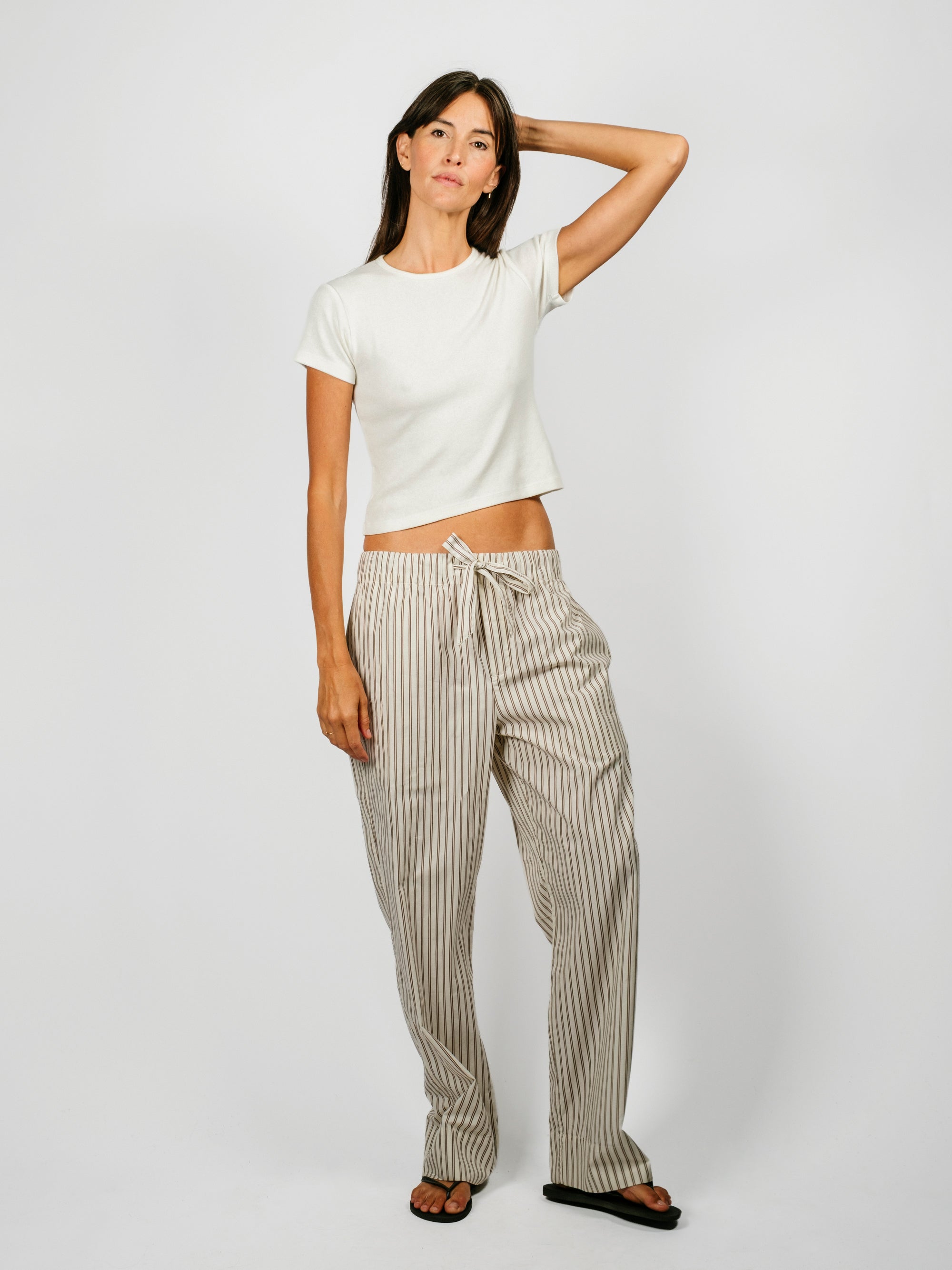 Organic Poplin Striped Sleepwear Pant | Hopper