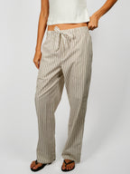 Organic Poplin Striped Sleepwear Pant | Hopper