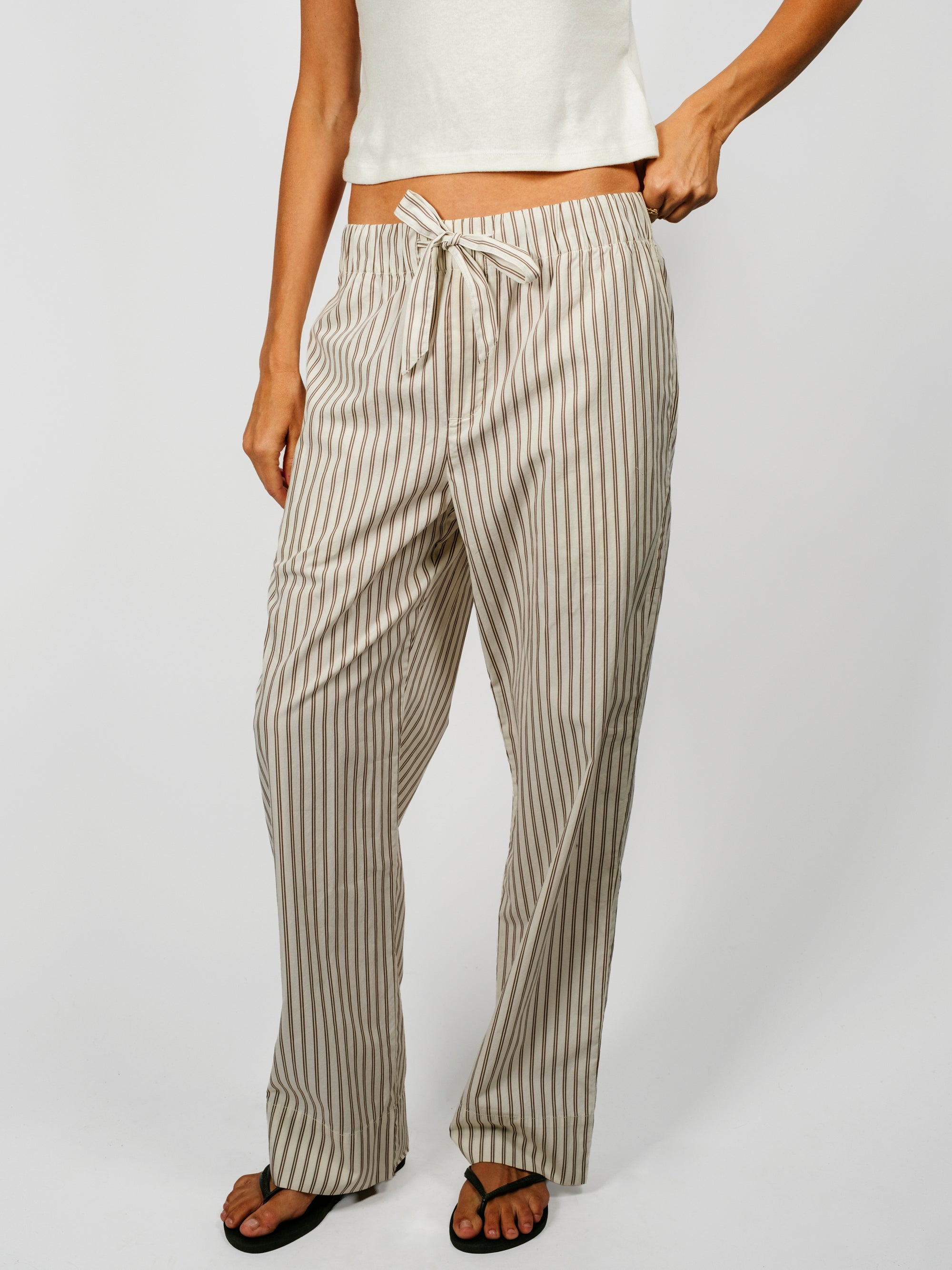 Organic Poplin Striped Sleepwear Pant | Hopper