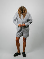 Organic Poplin Striped Sleepwear Short