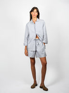 Organic Poplin Striped Sleepwear Short