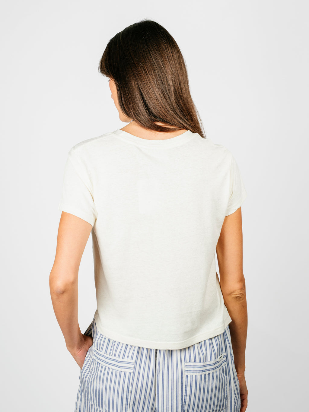 Organic Poplin Striped Sleepwear Short