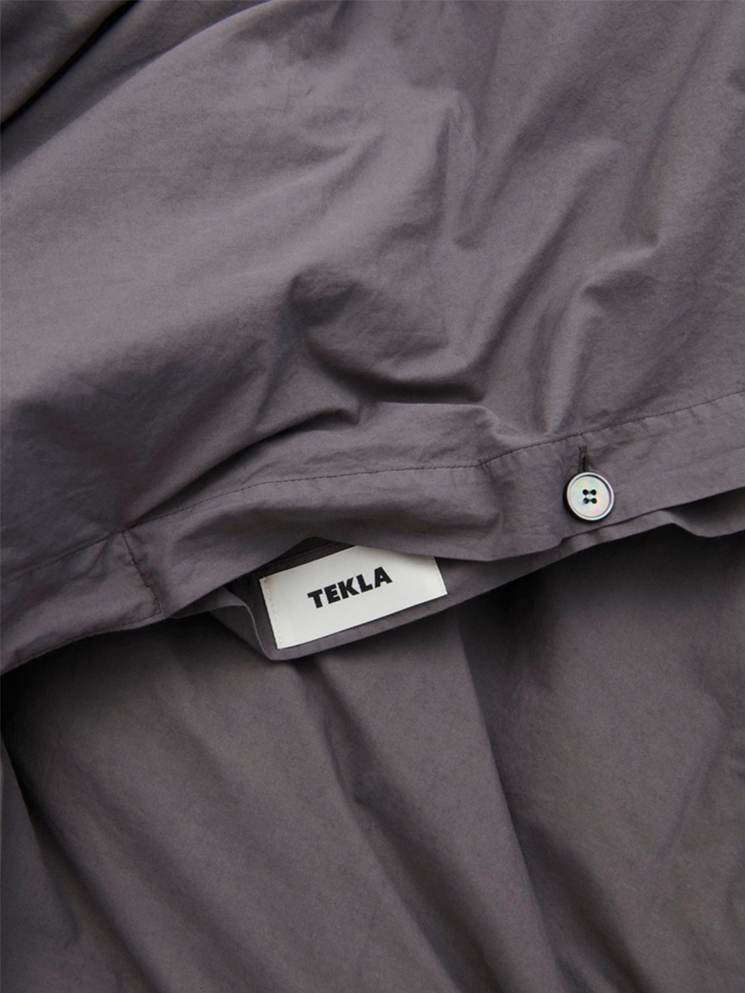 Organic Cotton Percale Bedding | Dark Taupe