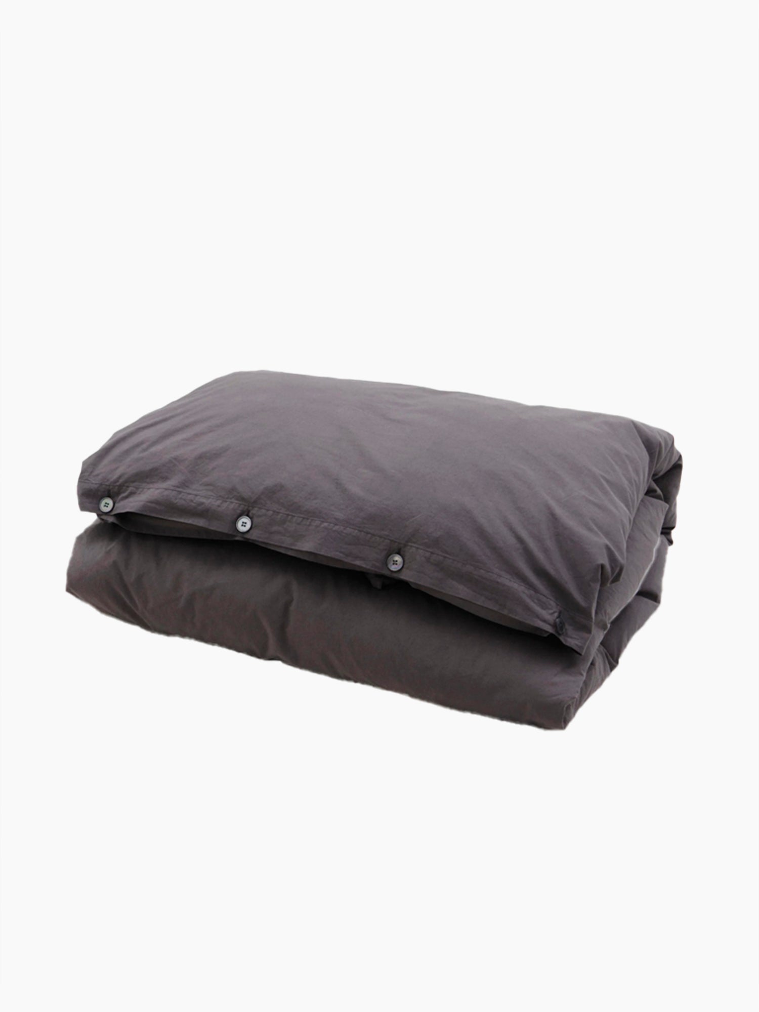 Organic Cotton Percale Bedding | Dark Taupe
