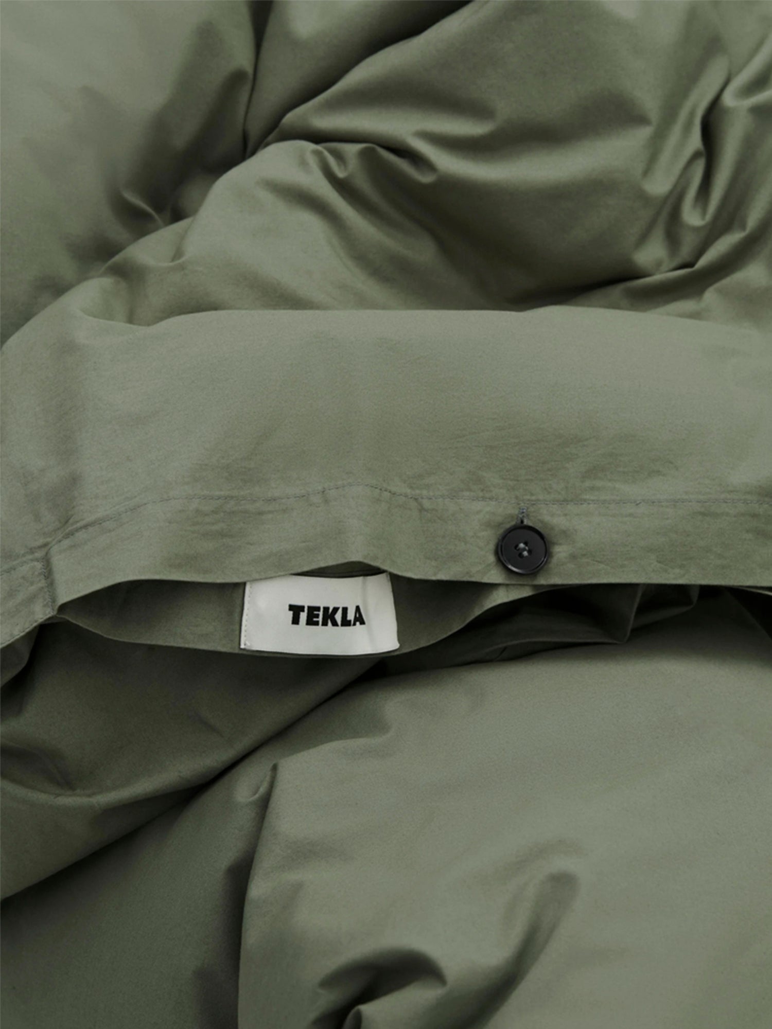 Organic Cotton Percale Bedding | Olive Green