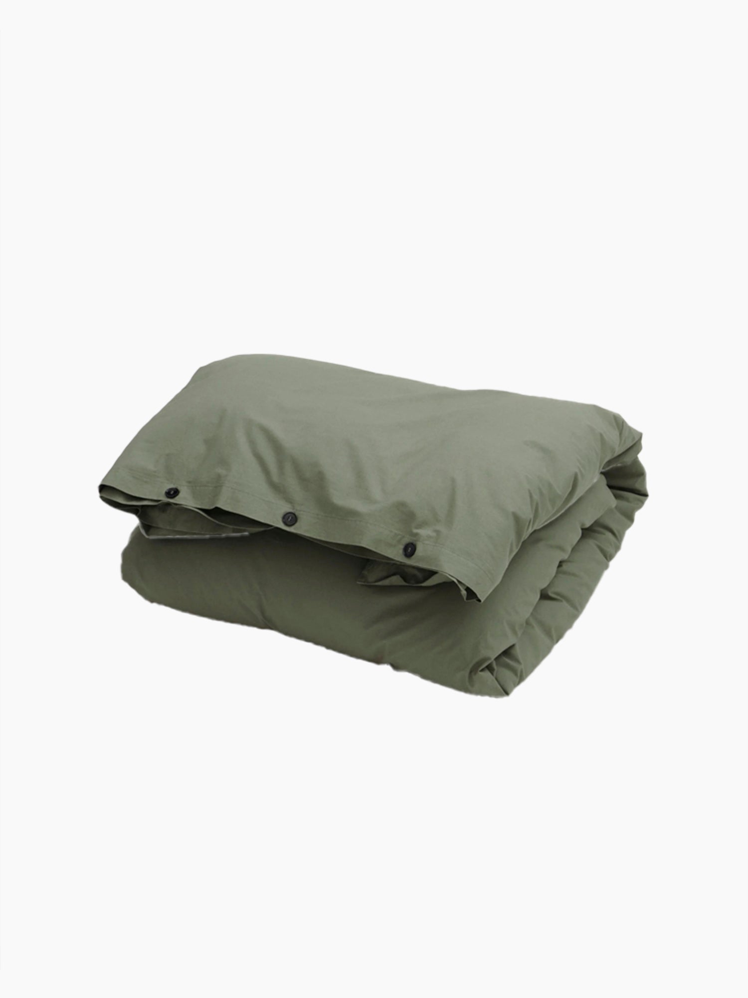 Organic Cotton Percale Bedding | Olive Green