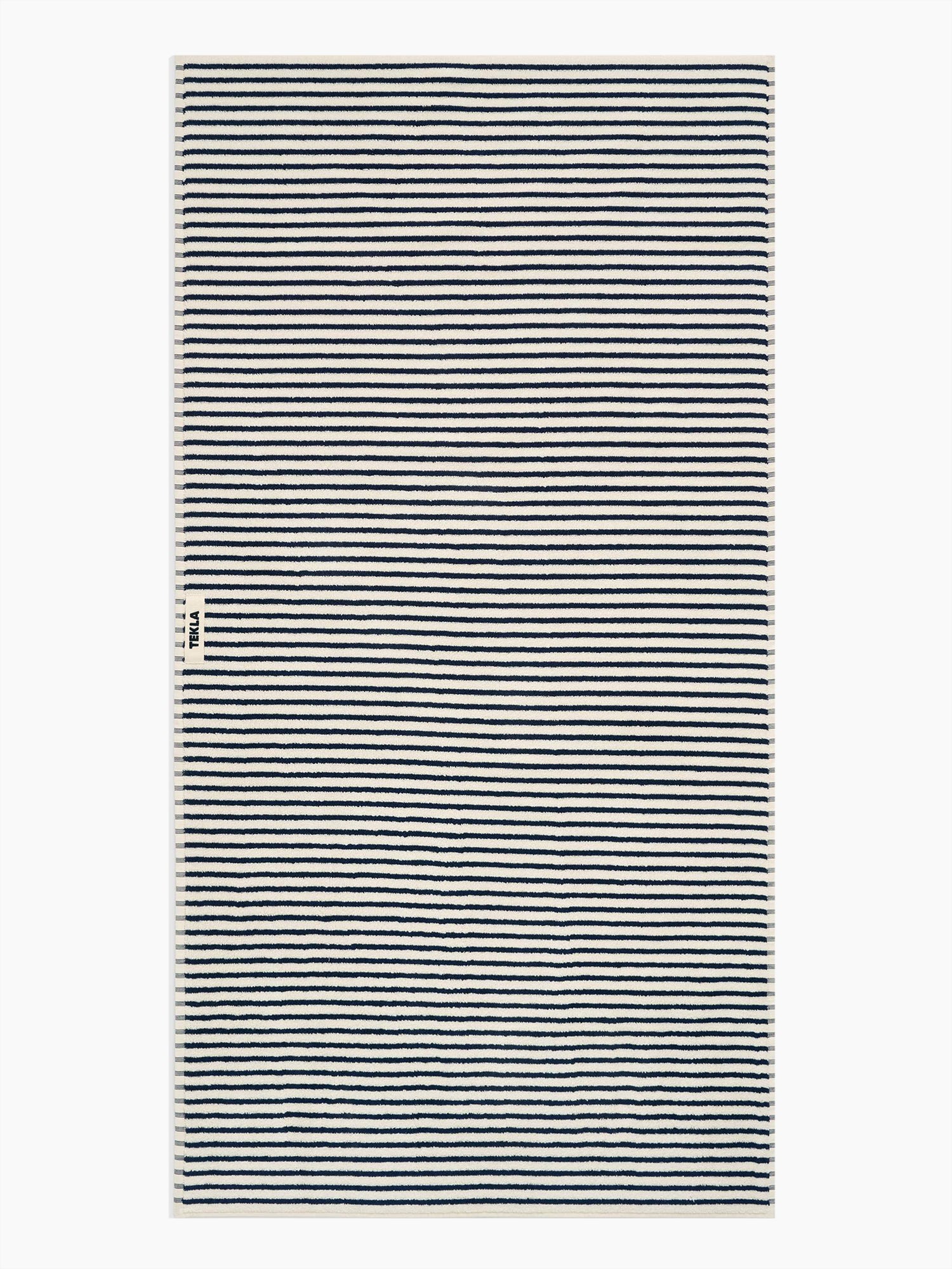 Organic Cotton Striped Towels & Bath Mat | Sailor