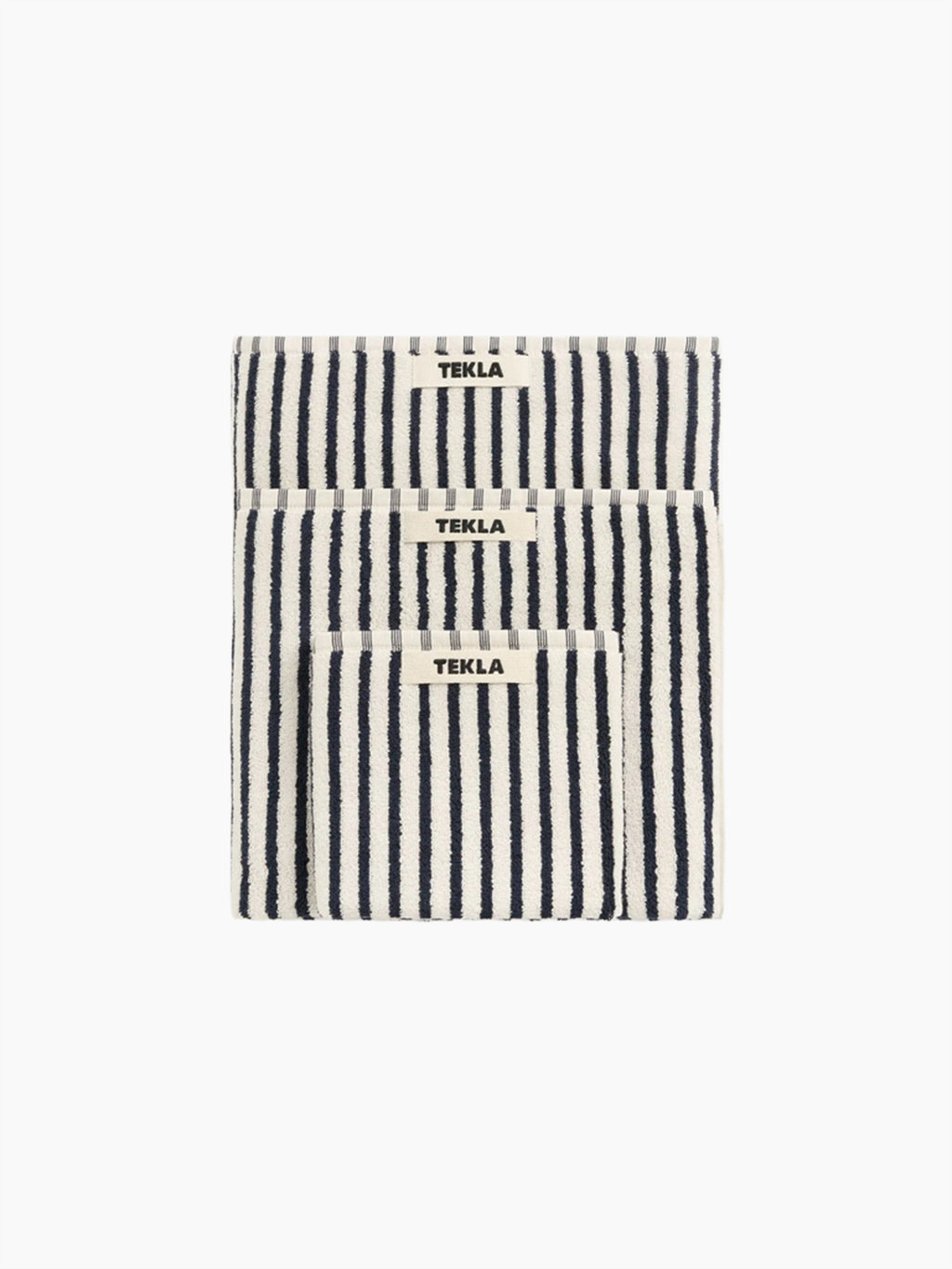 Organic Cotton Striped Towels & Bath Mat | Sailor
