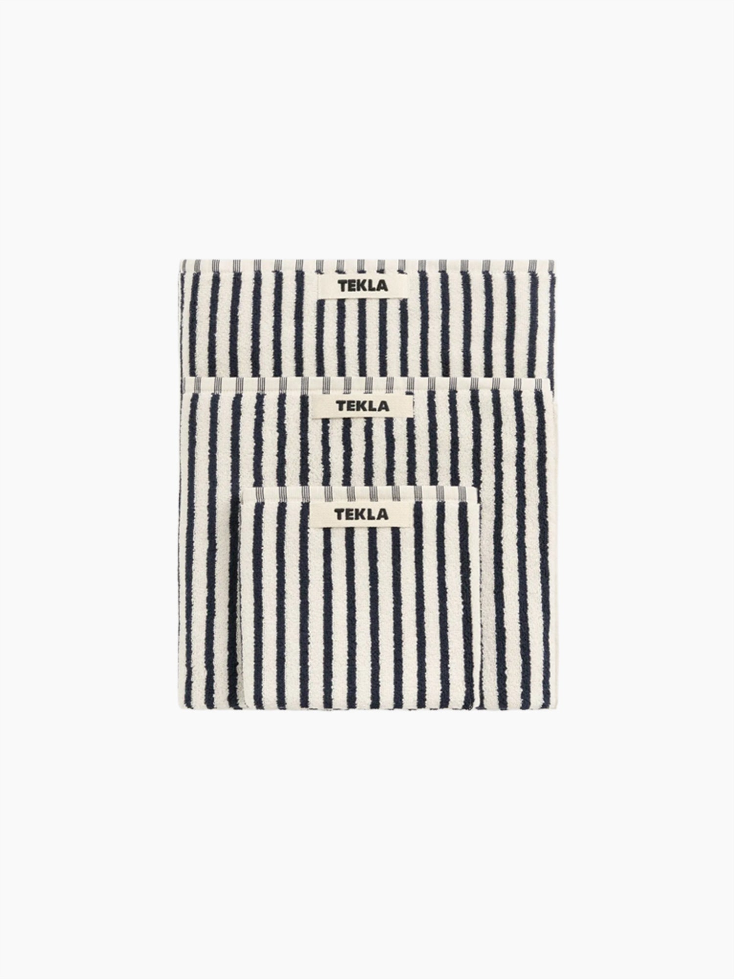 Organic Cotton Striped Towels & Bath Mat | Sailor
