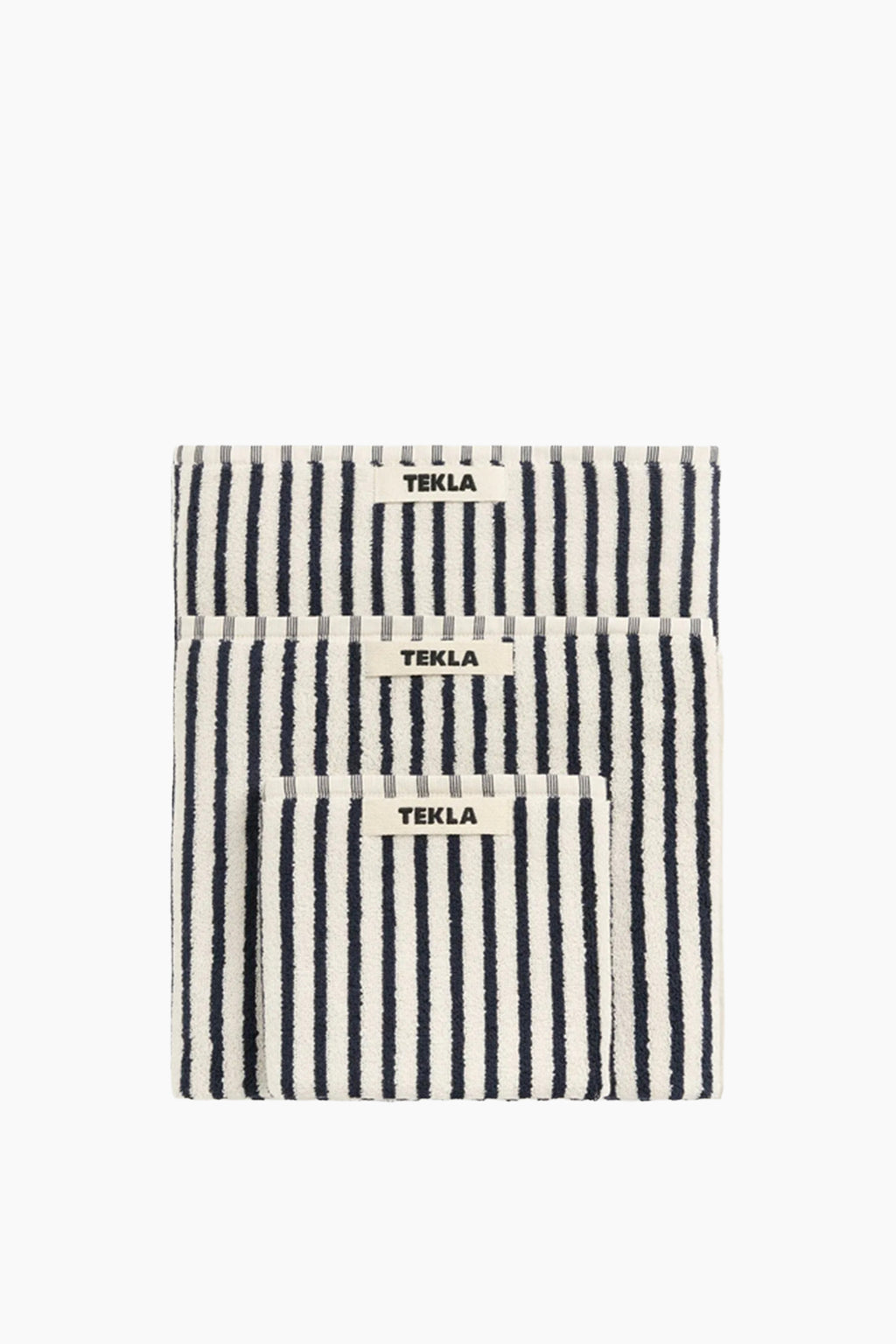 Organic Cotton Striped Towels & Bath Mat | Sailor