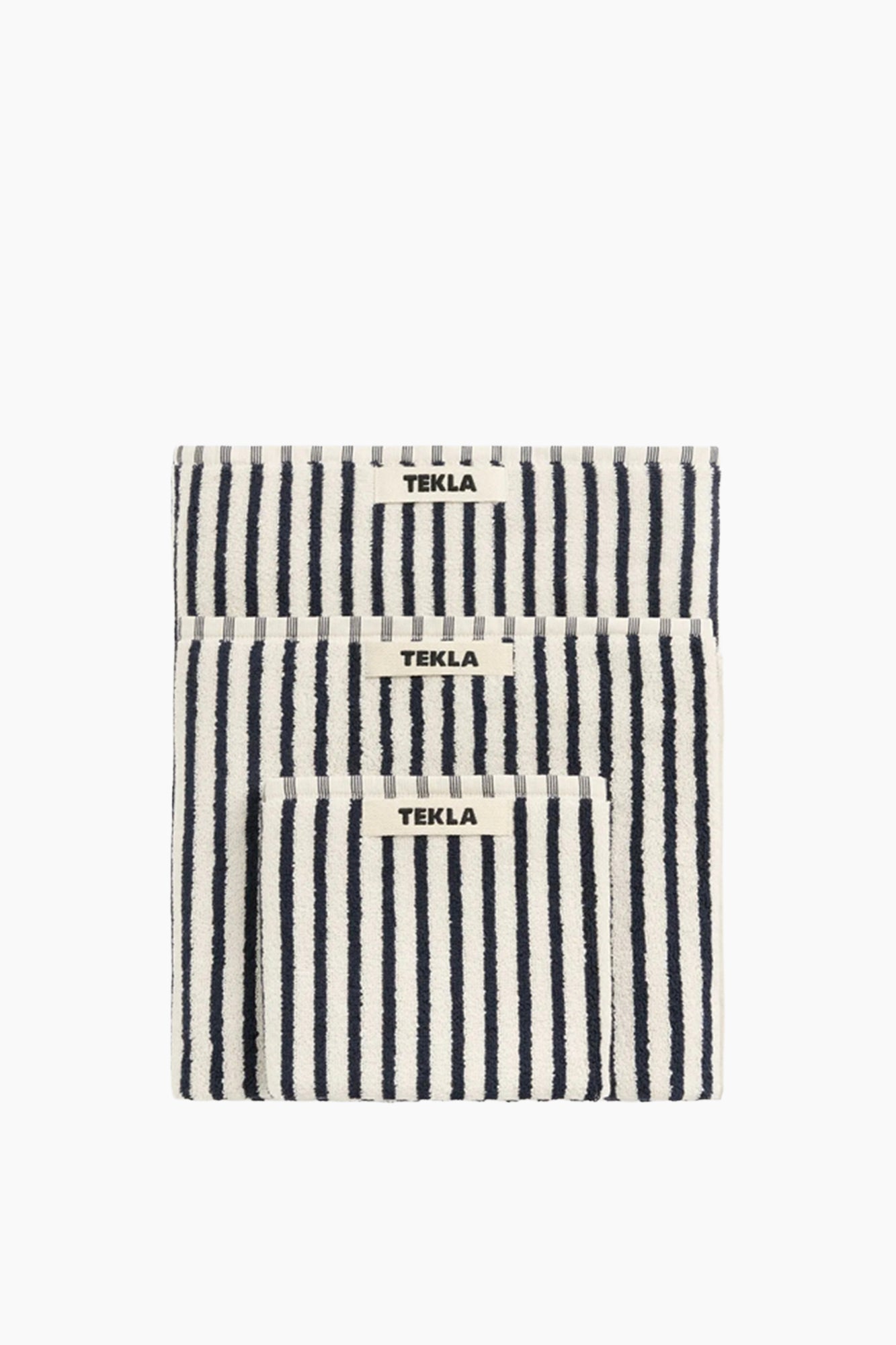 Organic Cotton Striped Towels & Bath Mat | Sailor