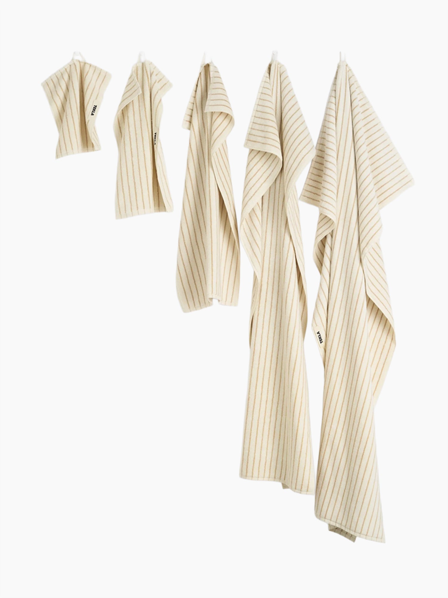 Organic Cotton Striped Towels & Bath Mat | Sienna