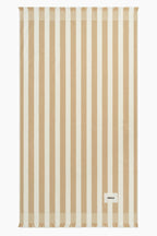 Organic Cotton Terry Beach Towel | Almond Stripe