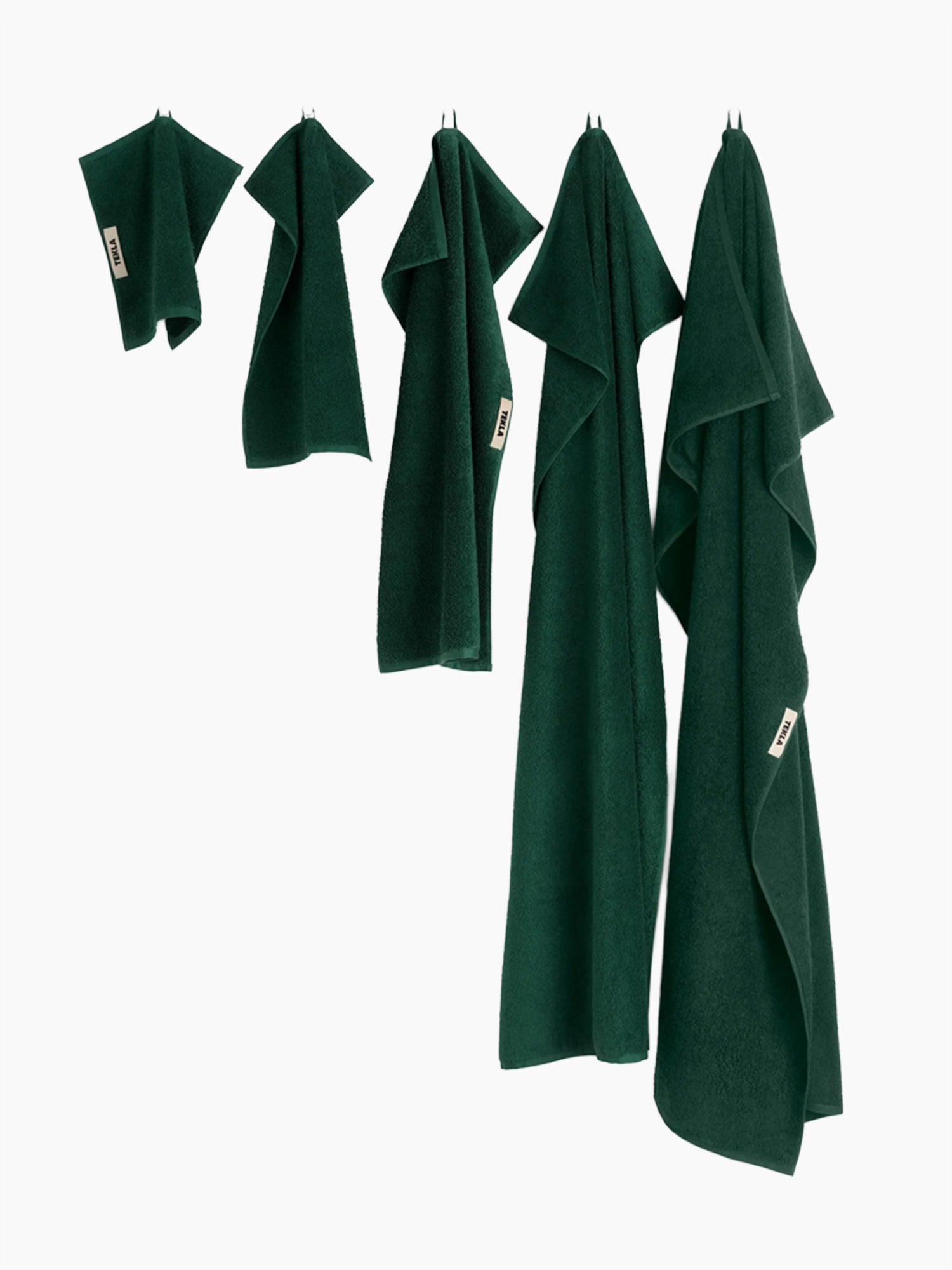 Organic Cotton Towels & Bath Mat | Forest Green