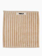 Organic Cotton Striped Towels & Bath Mat | Ivory