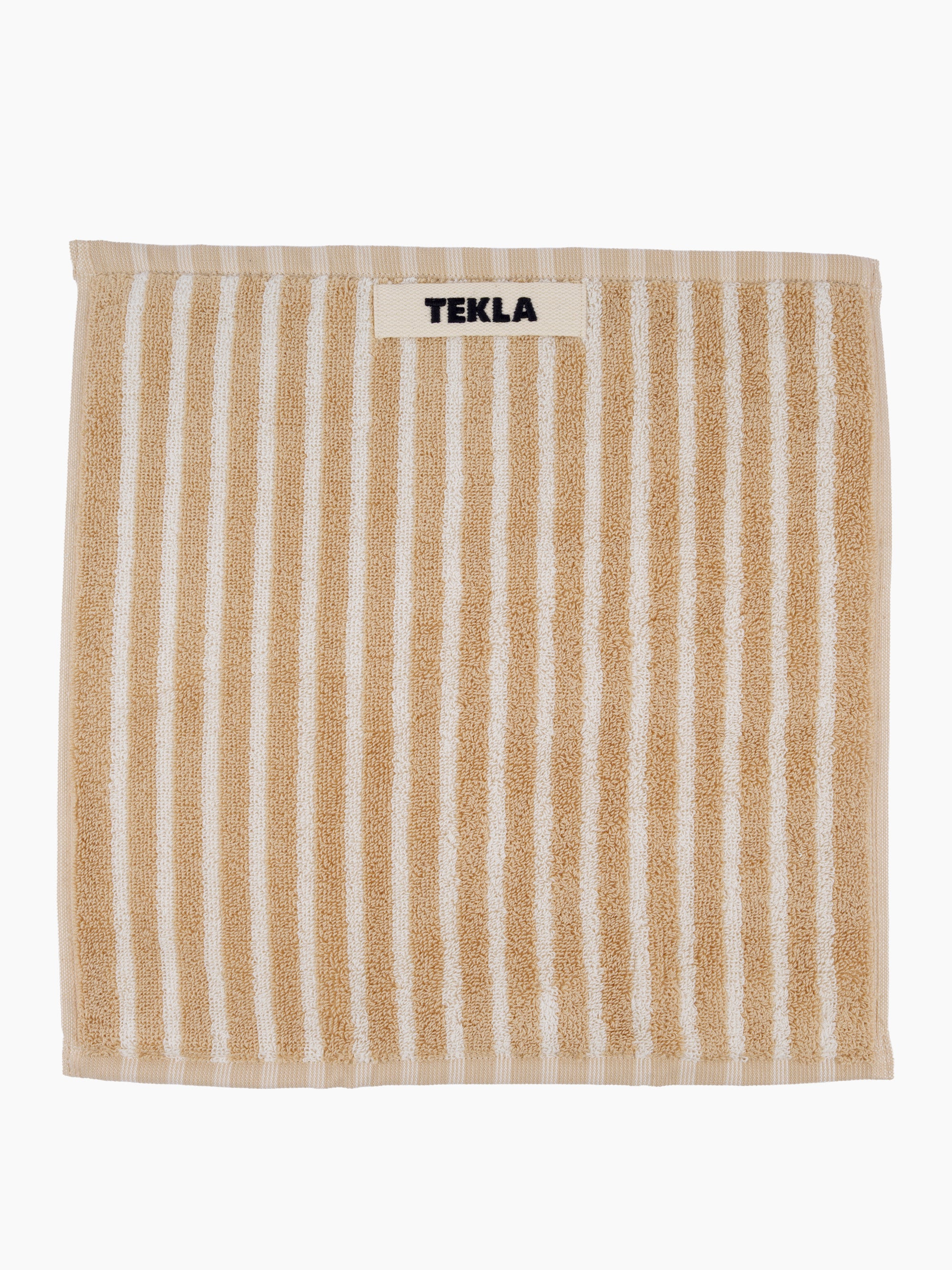 Organic Cotton Striped Towels & Bath Mat | Ivory