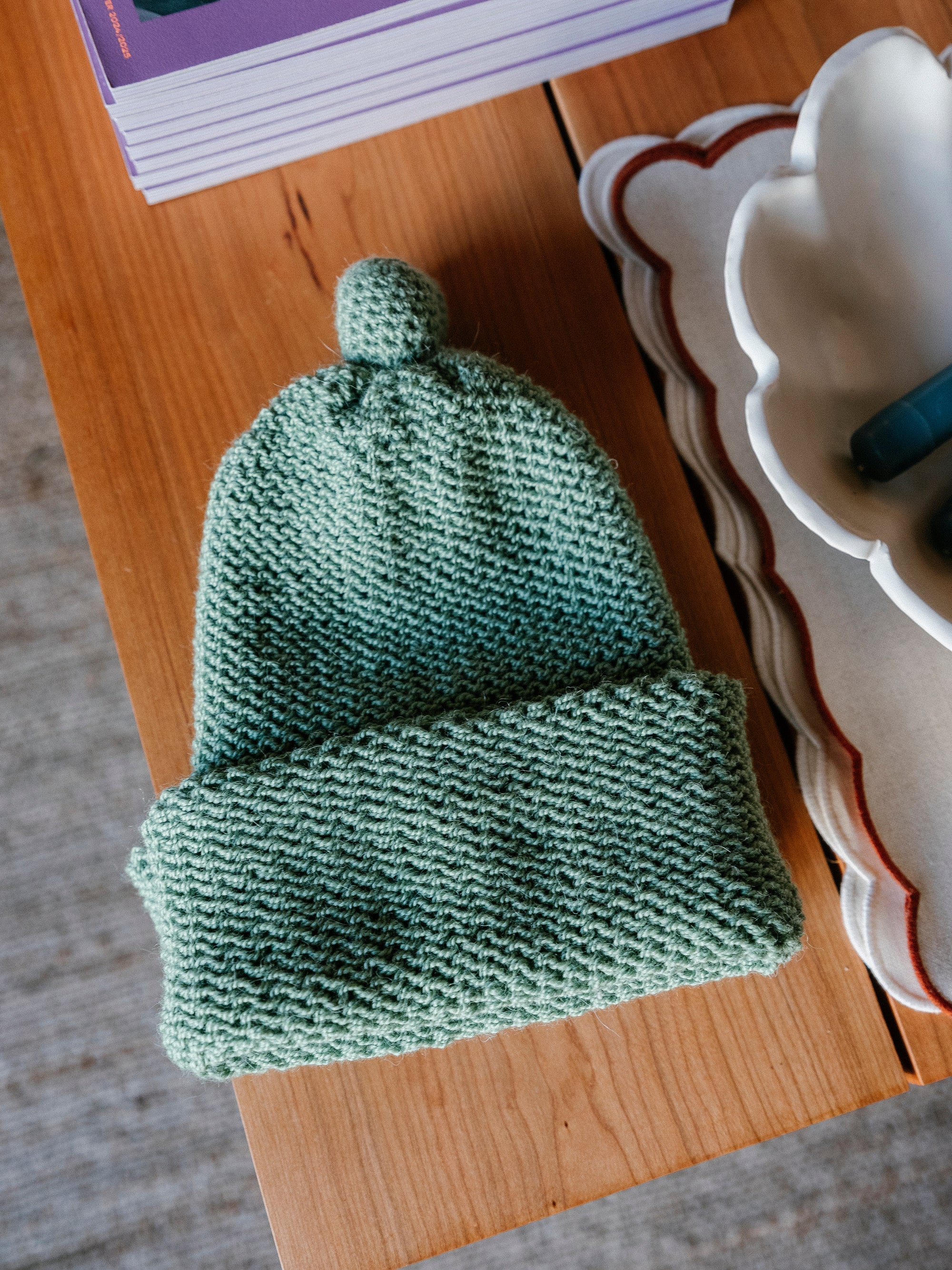 Baby Alpaca Pearl Stitch Beanie | 3 Colors
