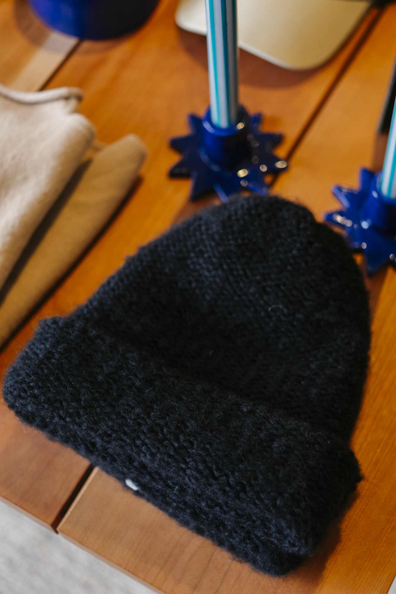 Baby Alpaca Mix Purl Stitch Beanie