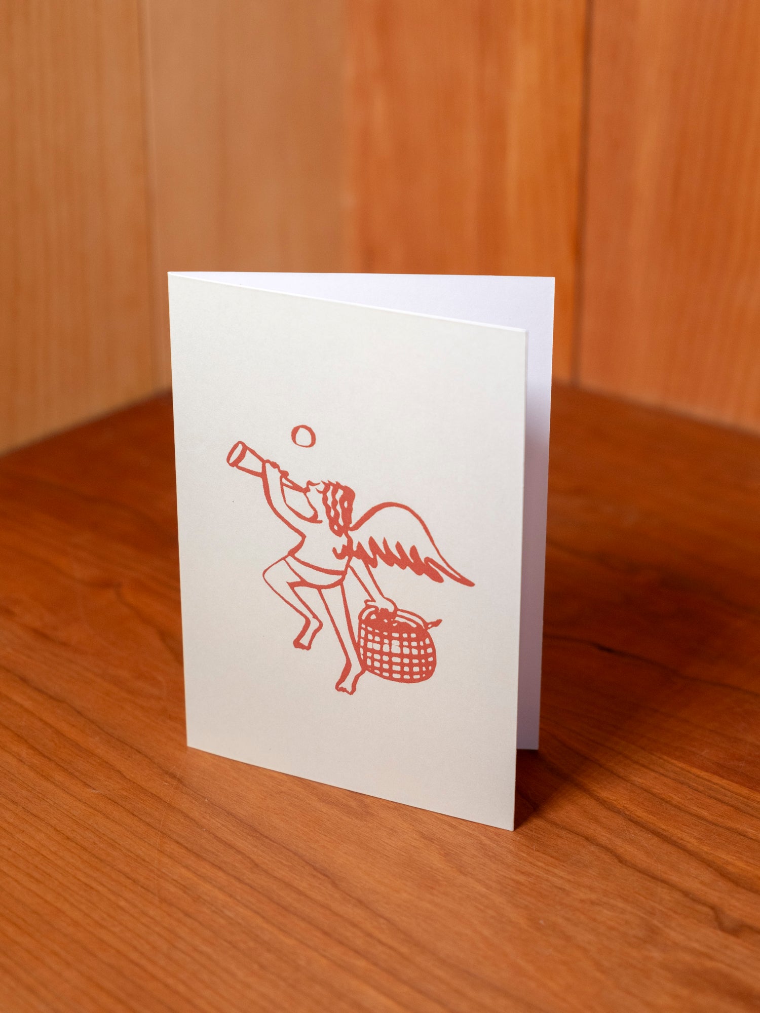 Cherub with Basket Card