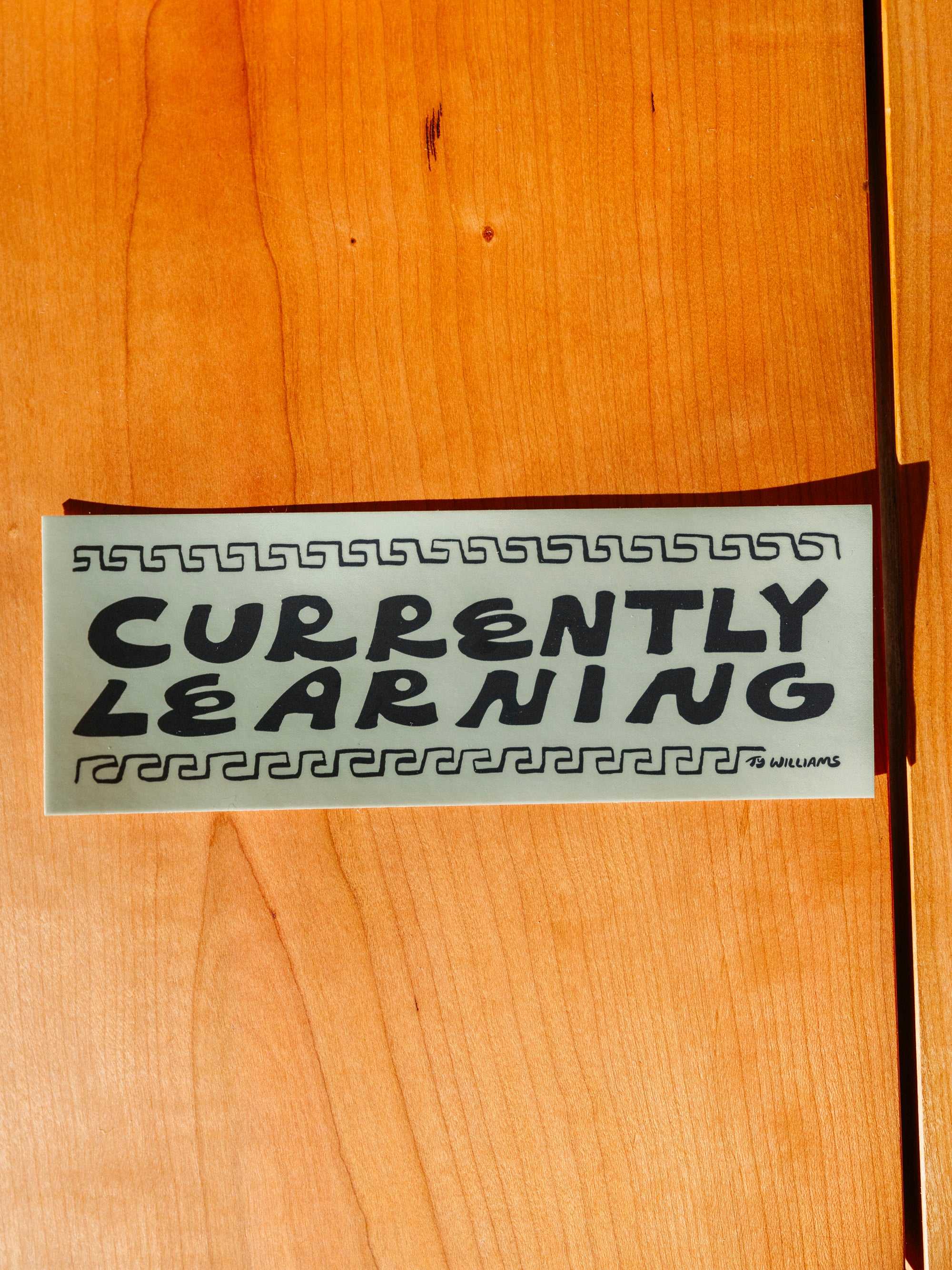 Currently Learning Sticker