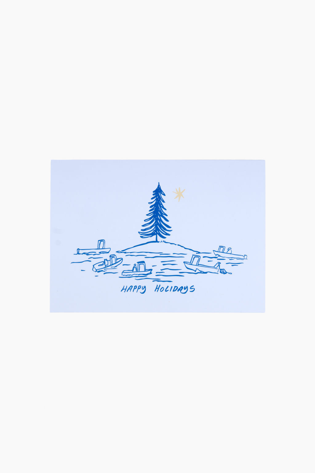 Happy Holidays Island Card