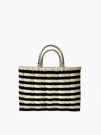 Retro-Travel Tote | Black & Natural