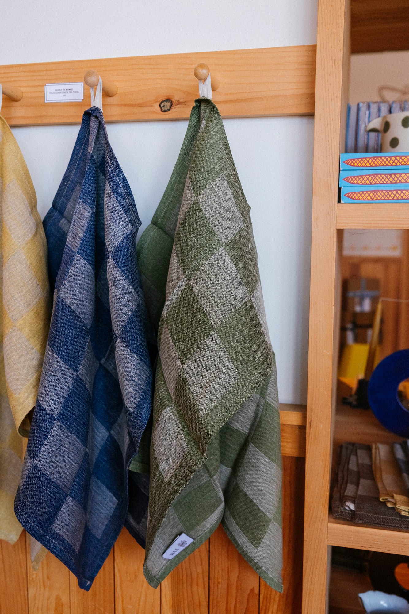 Italian Linen Check Tea Towel