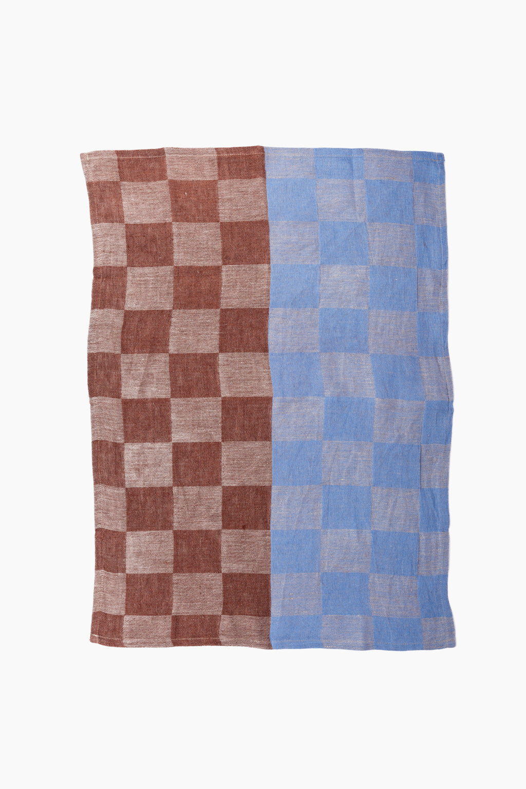 Italian Linen Duo Tone Check Tea Towel