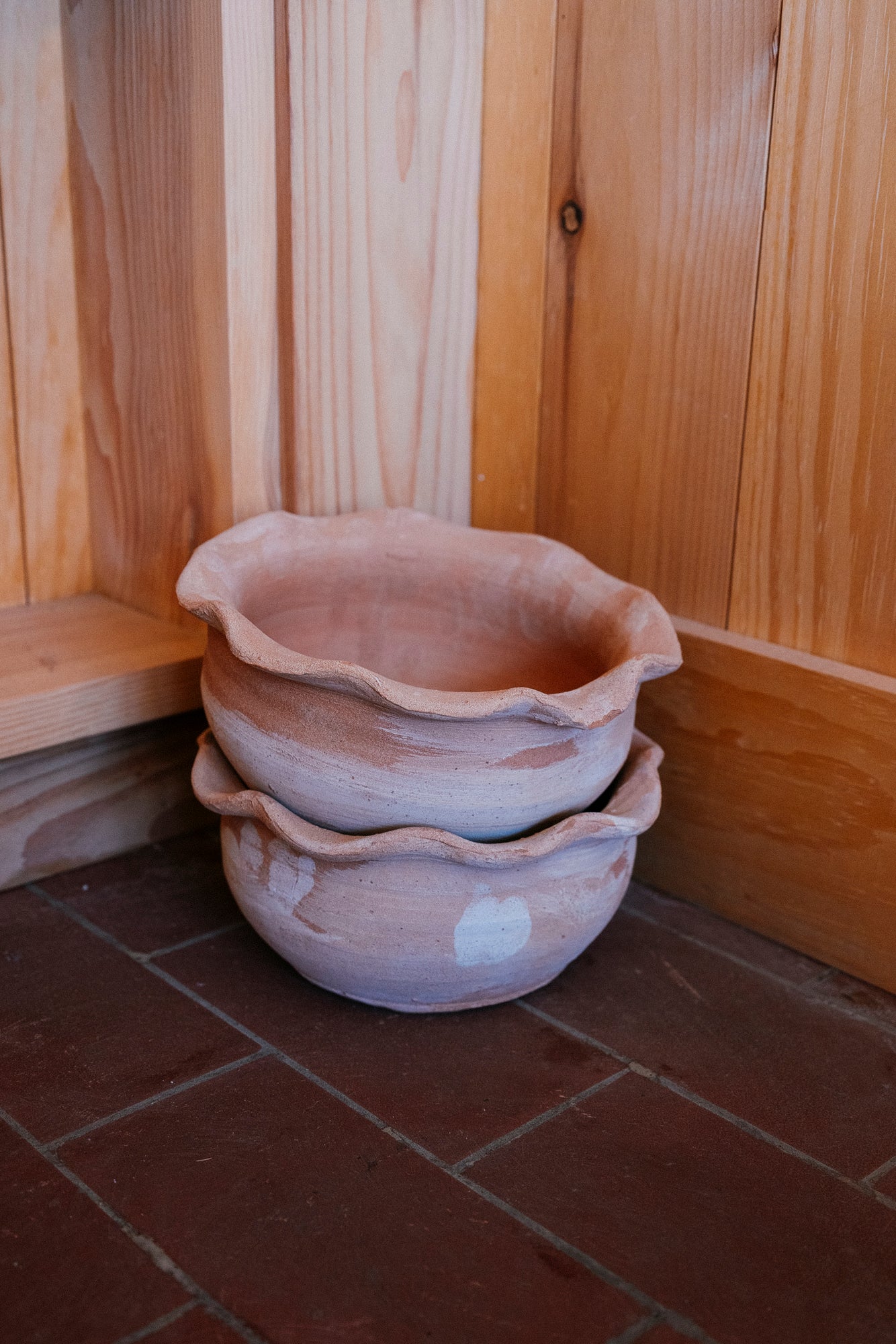 Wavy Terracotta Pot | 2 Sizes