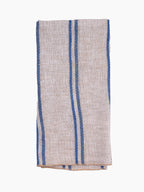 Italian Linen Napkin | Blue Stripes