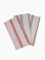 Italian Linen Napkin | Blue Stripes