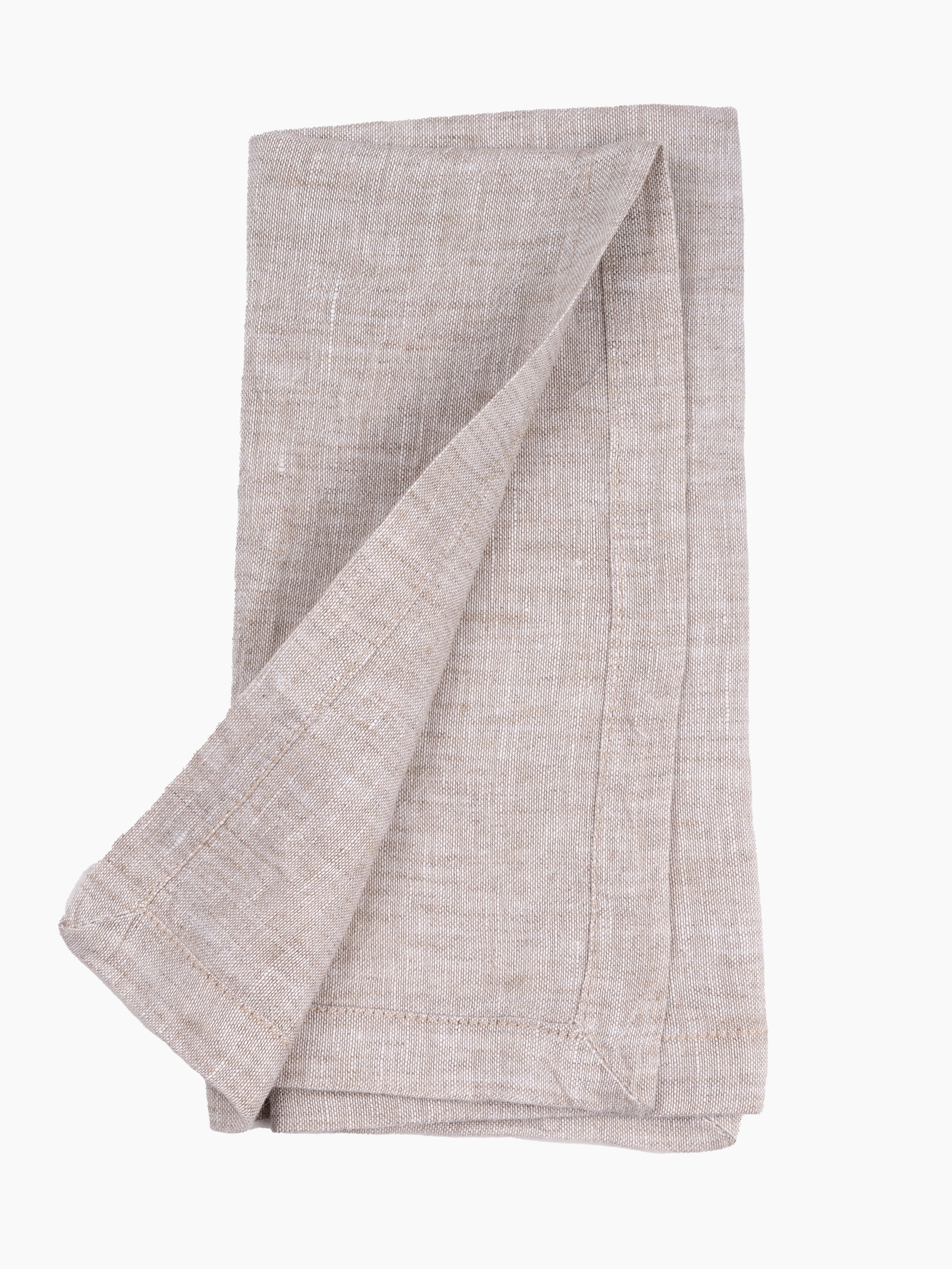 Italian Linen Napkin | White Melange