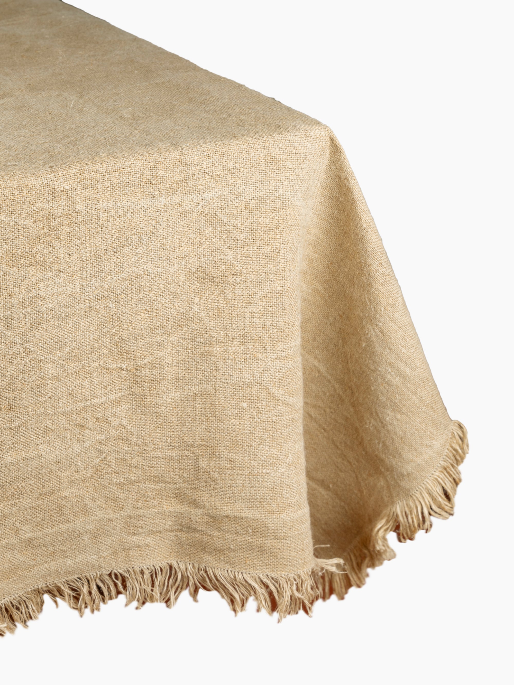 Italian Linen Tablecloth | Fringe