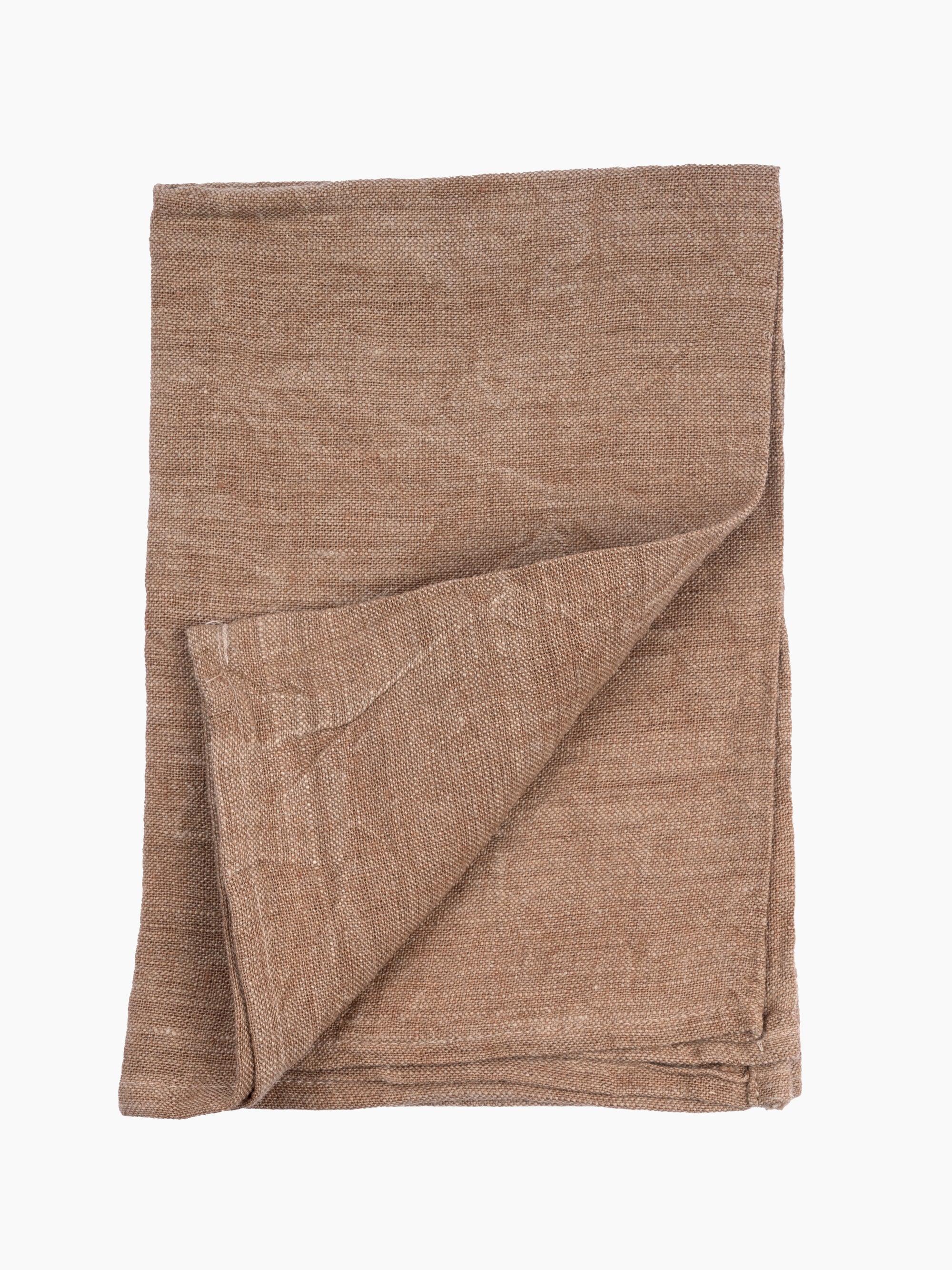 Italian Linen Tea Towel | Brown