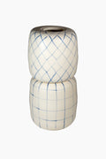 Blue and White Stacked Vase