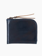 Cordovan Zip Wallet | Navy Shell