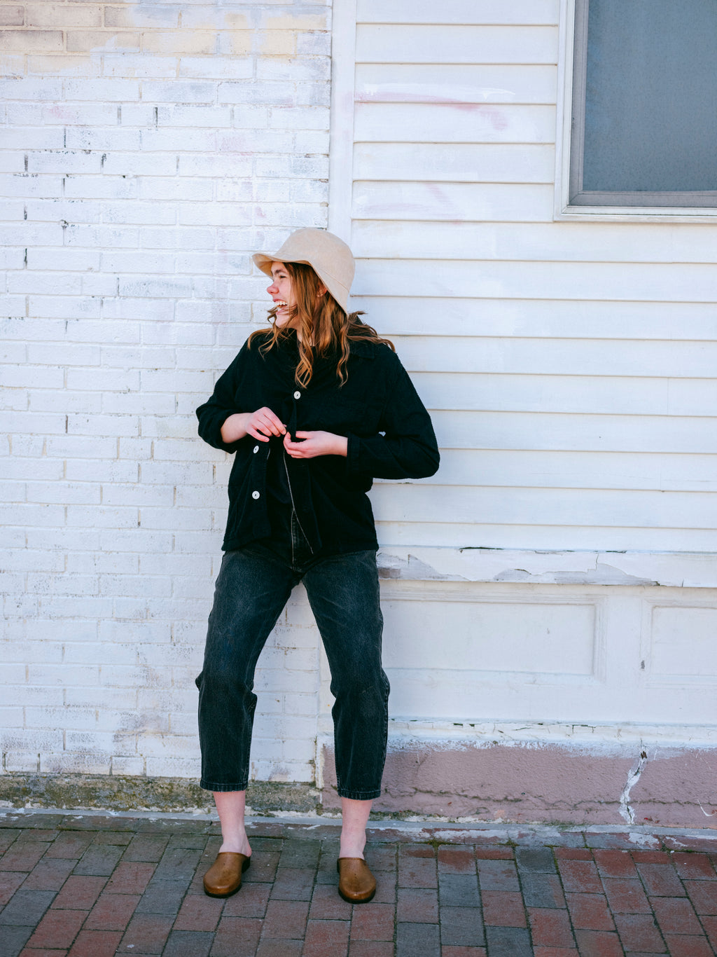 French Recycled Hemp Mules in Sepia