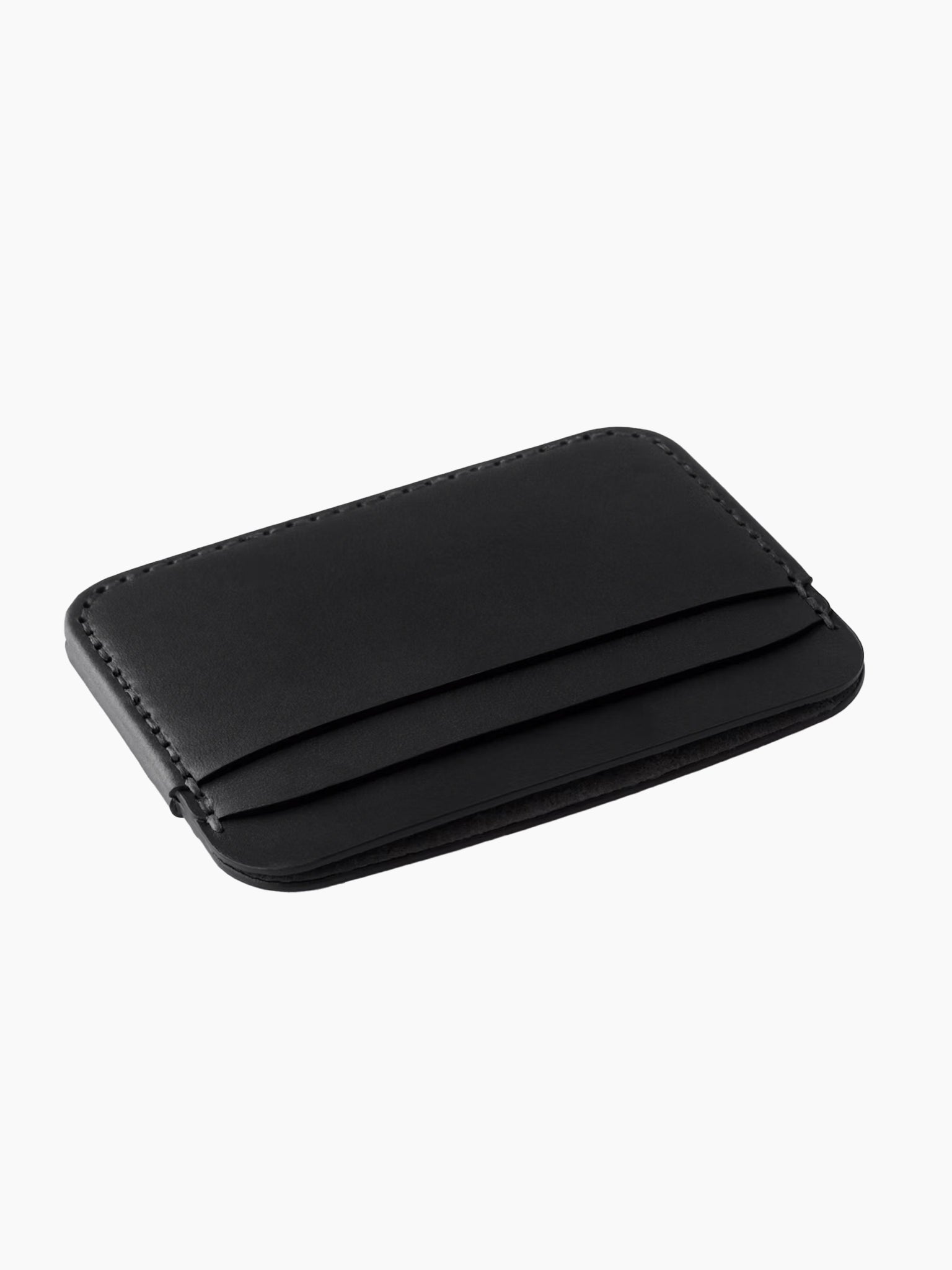 Round Luxe Wallet Plus | Black Chromexcel