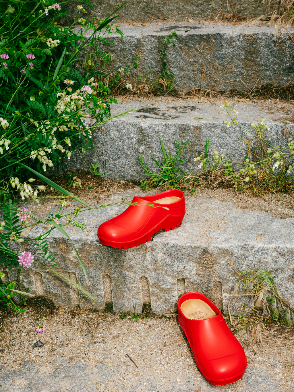 Italian Red Garden Clogs