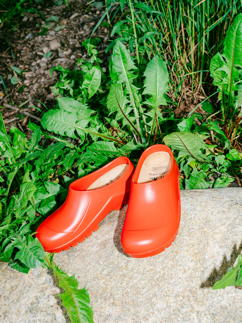 Italian Red Garden Clogs