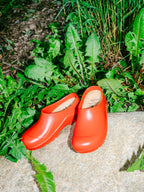Italian Red Garden Clogs