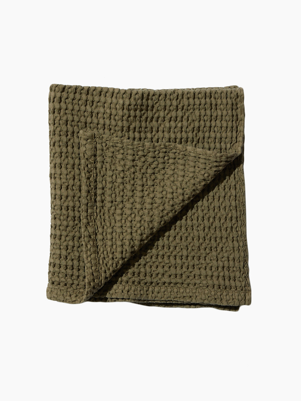 Olive Waffle Hand Towel