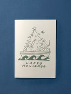 Happy Holidays Boat Card