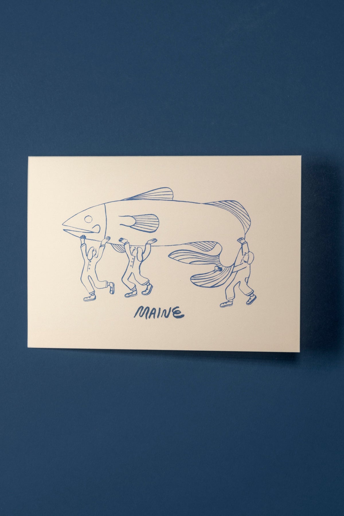 Holding Fish Card