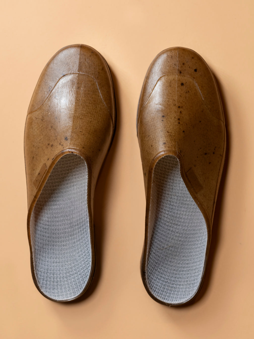 French Recycled Hemp Mules in Sepia
